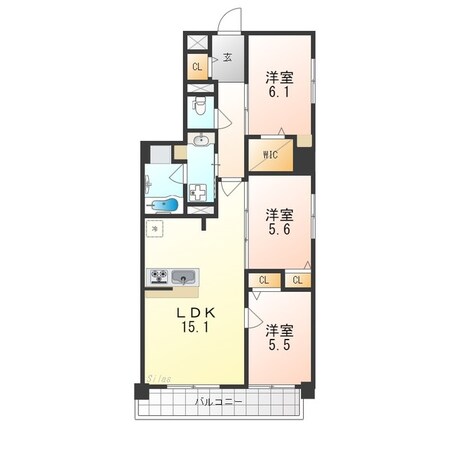 クオリア京都東山の物件間取画像